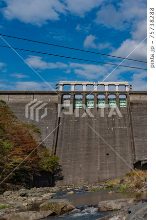 湯原ダム 秋 岡山県 真庭市 湯原ダム 秋 岡山県 真庭市 75738288