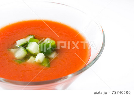 Traditional Spanish gazpacho soup Traditional Spanish gazpacho soup 75740506