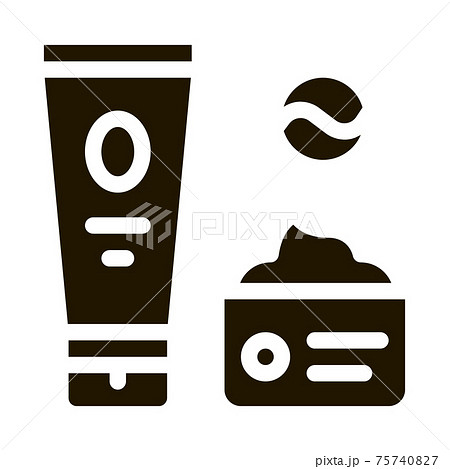Cosmetics Package Icon Vector Glyph Illustration Cosmetics Package Icon Vector Glyph Illustration 75740827