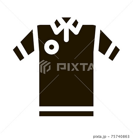 Player T-shirt Icon Vector Glyph Illustration Player T-shirt Icon Vector Glyph Illustration 75740863