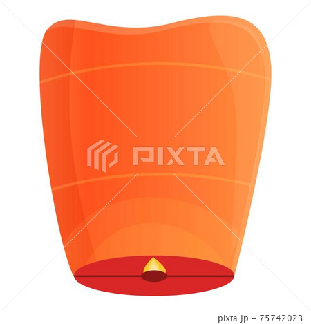 Tradition floating lantern icon, cartoon style Tradition floating lantern icon, cartoon style 75742023