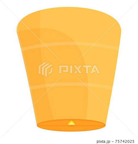 Festival floating lantern icon, cartoon style 75742025