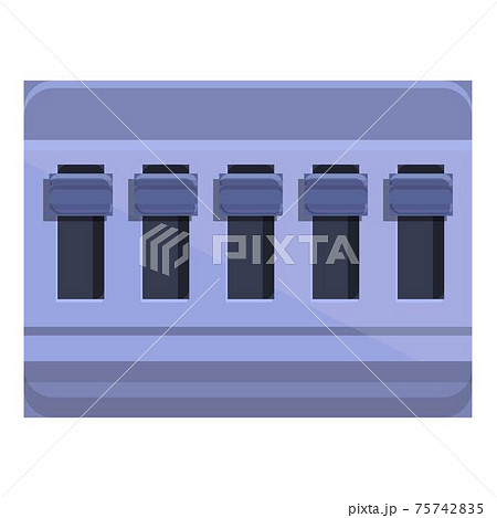 Circuit breaker switch icon, cartoon style Circuit breaker switch icon, cartoon style 75742835