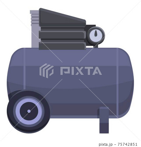 Airbrush compressor icon, cartoon style 75742851