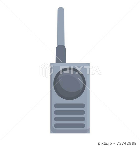 Construction walkie talkie icon, cartoon style 75742988
