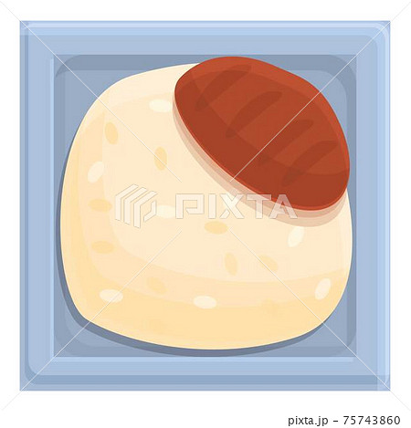 Meat food airline icon, cartoon style 75743860