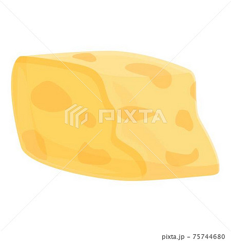 Cheese waste icon, cartoon style Cheese waste icon, cartoon style 75744680