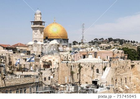 The Dome of the Rock on the Temple Mount in Jerusalem The Dome of the Rock on the Temple Mount in Jerusalem 75745045