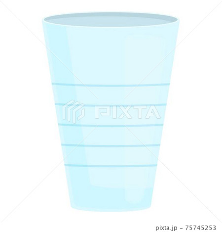 Water glass icon, cartoon style Water glass icon, cartoon style 75745253