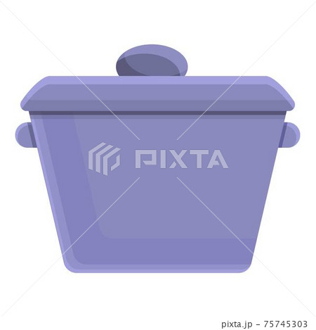 Waste bowl icon, cartoon style Waste bowl icon, cartoon style 75745303