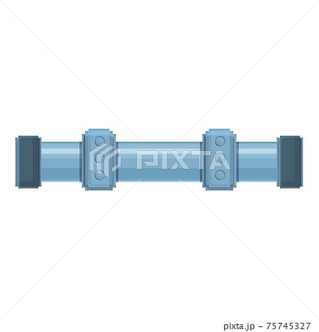 Straight pipe icon, cartoon style 75745327