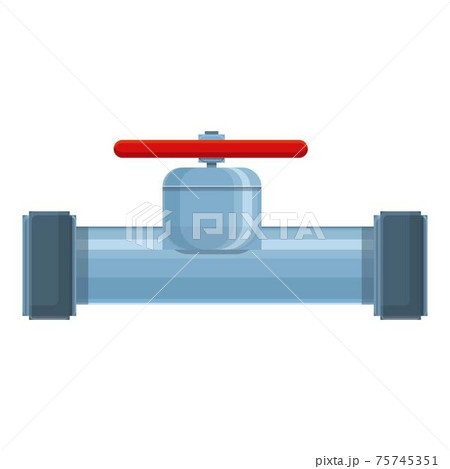 Manufacture pipe icon, cartoon style 75745351