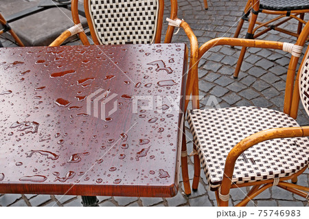 Wet Street Cafe After The Rain Wet Street Cafe After The Rain 75746983