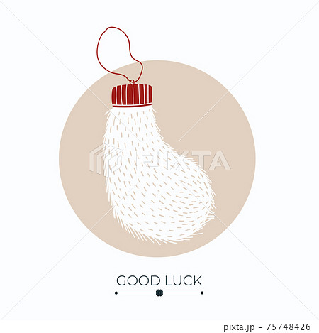 Rabbit foot lucky charm 75748426