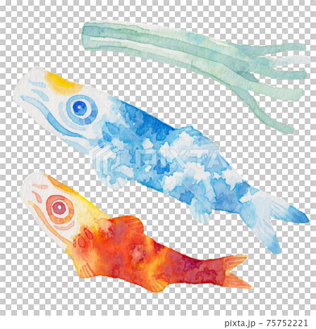 空の色のこいのぼり 75752221