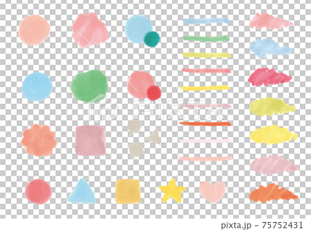 見出しや背景などに使える マーカーで描いたものいろいろのイラスト素材 見出しや背景などに使える マーカーで描いたものいろいろのイラスト素材