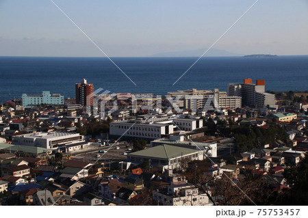 湯河原町の市街地俯瞰 75753457