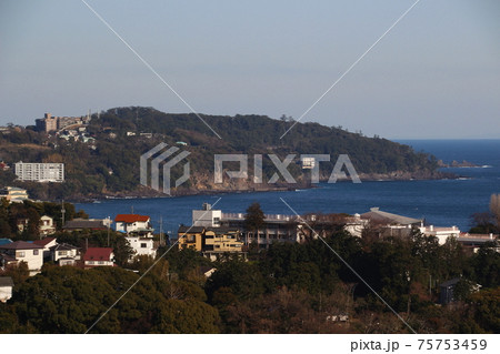 湯河原町の市街地俯瞰 湯河原町の市街地俯瞰 75753459