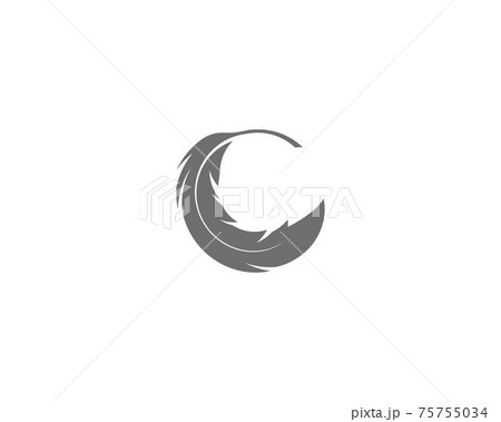 feather logo vector 75755034
