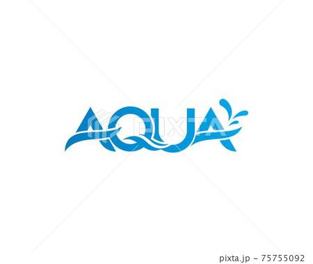Aqua ,Water Wave symbol and icon 75755092