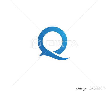 Q letter logo template 75755096