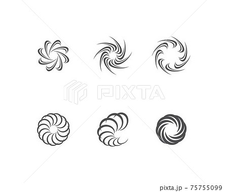 vortex, wave and spiral icon 75755099