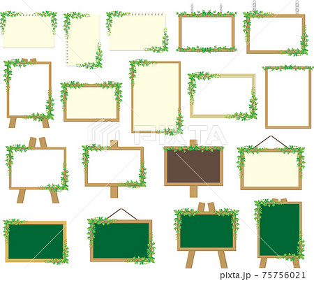 植物のフレーム素材セット 75756021