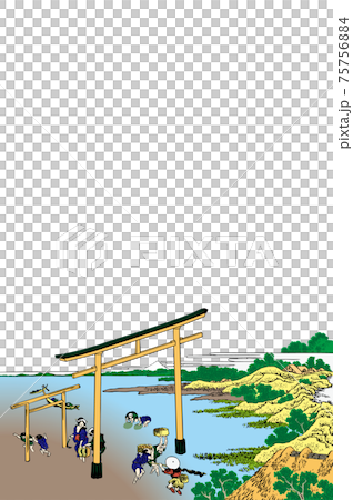 Katsushika Hokusai image Nobutoura bright version vertical white background 75756884