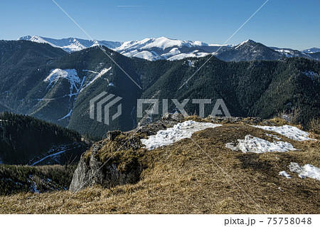 Low Tatras mountains, Slovakia, hiking theme Low Tatras mountains, Slovakia, hiking theme 75758048