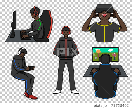 Gamer male uniform ver.3 - Stock Illustration [75758402] - PIXTA