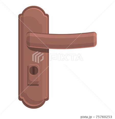 Old door handle icon, cartoon style Old door handle icon, cartoon style 75760253