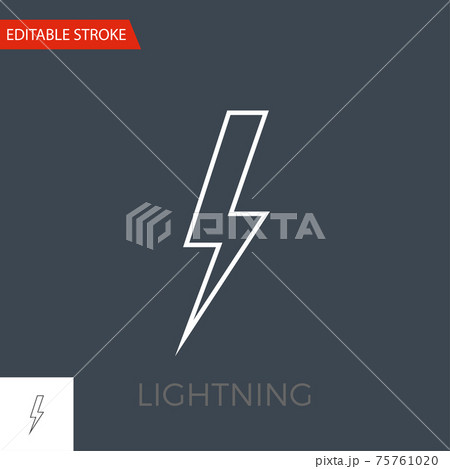Lightning Vector Icon Lightning Vector Icon 75761020