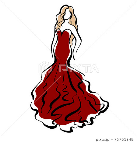 How To Draw A Beautiful Dress Drawing(girl Top) Design Easy Fashion  Illustration Dresses Drawing | lupon.gov.ph