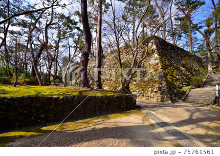 明智光秀ゆかりの丹波亀山城の石垣　天守台跡 75761561
