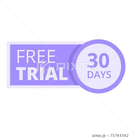 Free trial gaming icon, cartoon style 75763562