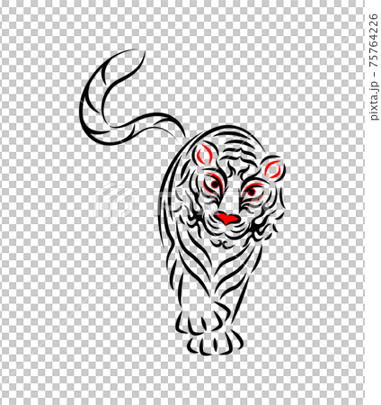 White Tiger White Tiger Illustration Japanese Traditional Performing Arts Kabuki Stage Makeup Kumadori Design Vector White Tiger White Tiger Illustration Japanese Traditional Performing Arts Kabuki Stage Makeup Kumadori Design Vector 75764226