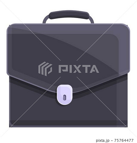Male briefcase icon, cartoon style 75764477