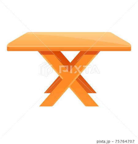 Bbq table icon, cartoon style Bbq table icon, cartoon style 75764707