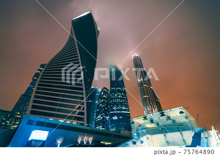 Moscow-city. Moscow International Business Center at night Moscow-city. Moscow International Business Center at night 75764890