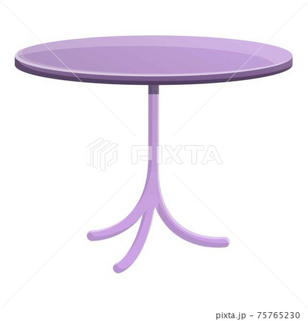 Street cafe table icon, cartoon style 75765230