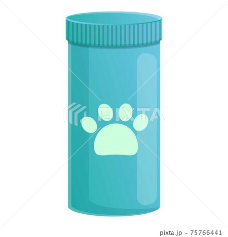 Cat food tube icon, cartoon style 75766441