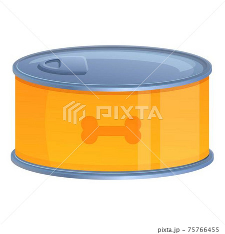 Cream dog food icon, cartoon style 75766455