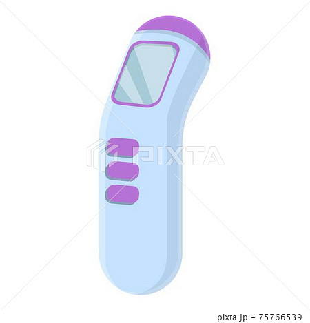 Medical digital thermometer icon, cartoon style Medical digital thermometer icon, cartoon style 75766539