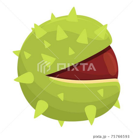 Chestnut glade icon, cartoon style Chestnut glade icon, cartoon style 75766593