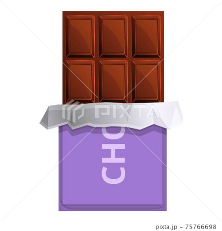 Swiss chocolate bar icon, cartoon style - Stock Illustration [75766698] -  PIXTA