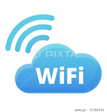 Free wifi cloud icon, cartoon style 75766745