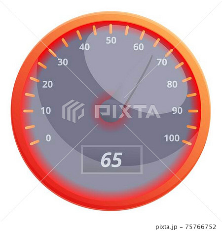 Internet speed download icon, cartoon style 75766752