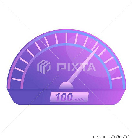 Internet speed test icon, cartoon style 75766754