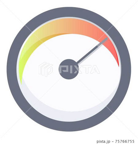 Internet speed performance icon, cartoon style 75766755
