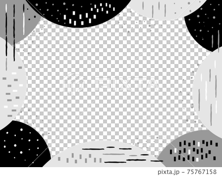 現代圓點裝飾框架單調 現代圓點裝飾框架單調 75767158